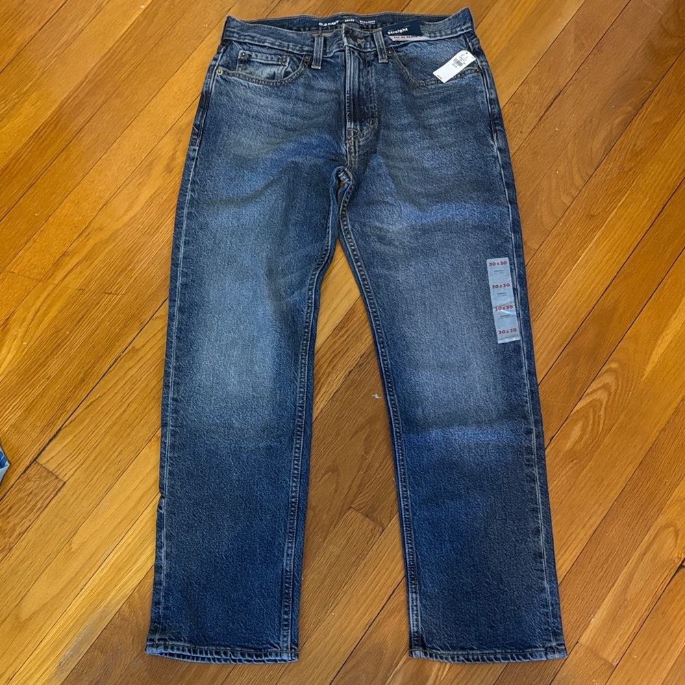 Old Navy Men's Dark Wash Straight Jeans